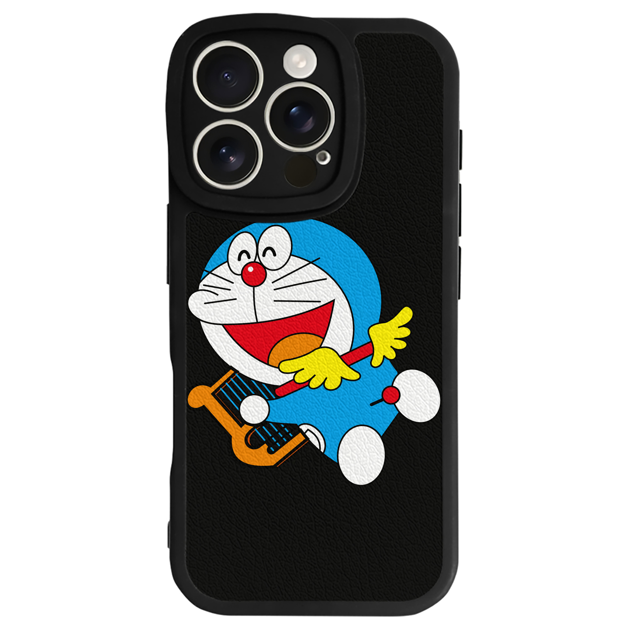 （画像用） ドラえもん Doraemon 【iPhone 16シリーズ対応】シリコンスマホケース（レザー調） 材質：シリコン